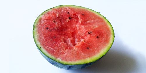 Delad vattenmelon